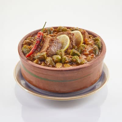 Okra Casserole with Meat
