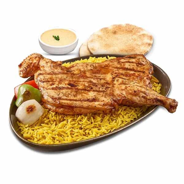 وجبة نصف دجاج مشوي