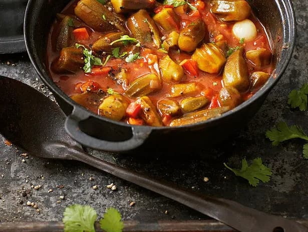 Okra With Meat Casserole