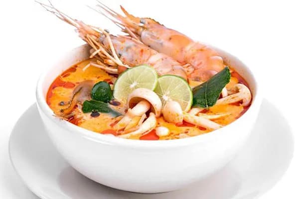 Molokhiya with shrimp