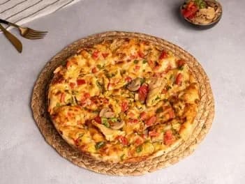 Vegetables With Mushroom Oriental Pizza