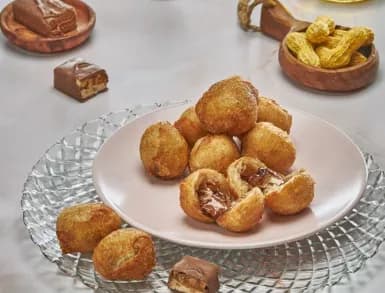 Snickers And Mars Chocolate Fried Balls