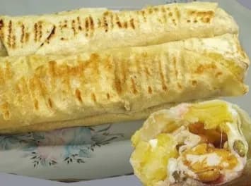 French Fries With Mozzarella Cheese Sandwich