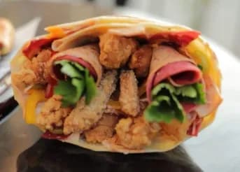 Mixed Chicken Lafet Ma'alem Crepe