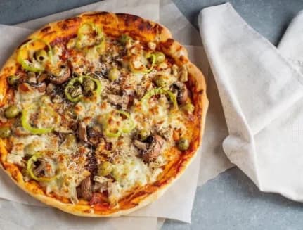 Mushroom Oriental Pizza