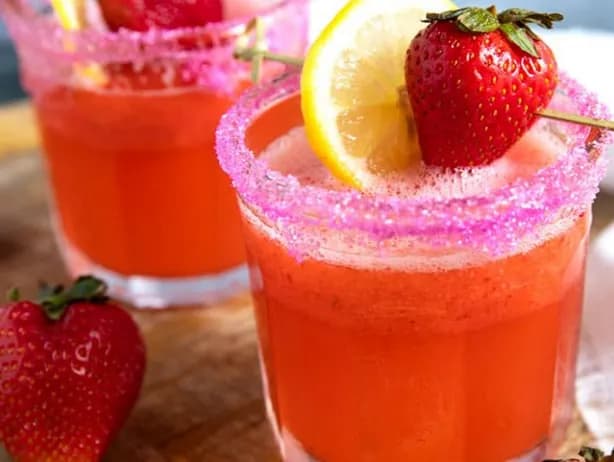 كوكتيل فراولة و ليمون