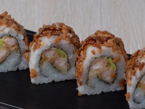 جمبري مقرمش بالأفوكادو