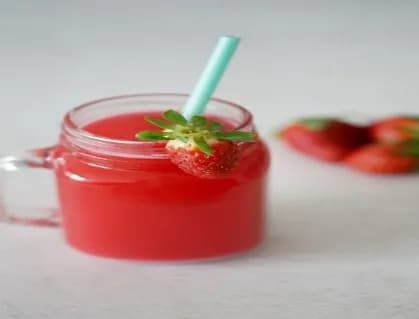 عصير فراولة