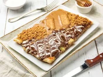 فطيرة لوتس مع نوتيلا