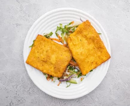 طبق جبنة مقلية