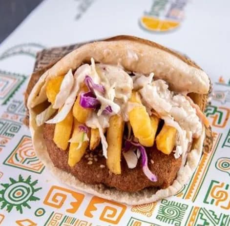 سندوتش بطاطس بابا غنوج