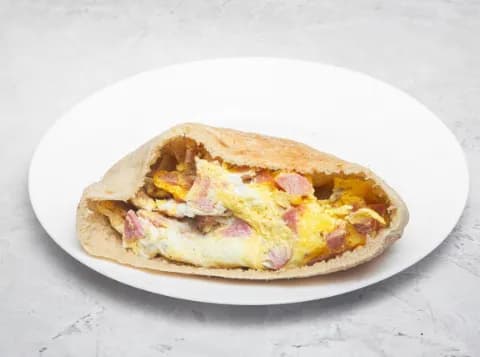 Hot Dog Omelette Sandwich