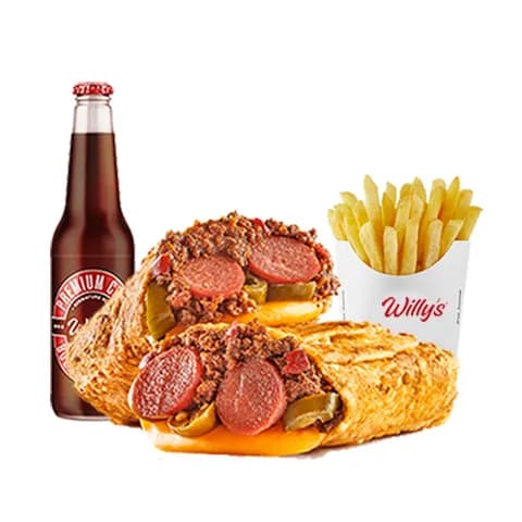 وجبة دبل تشيلي هوت دوج