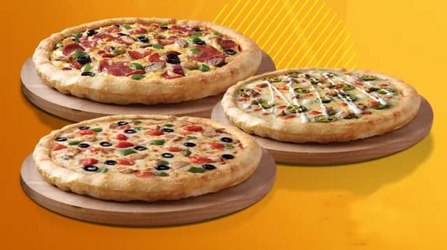 Buy 1 Large Pizza and 2 Medium Pizza  2