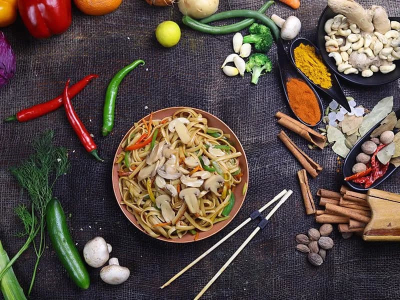 Noodles with Mushroom