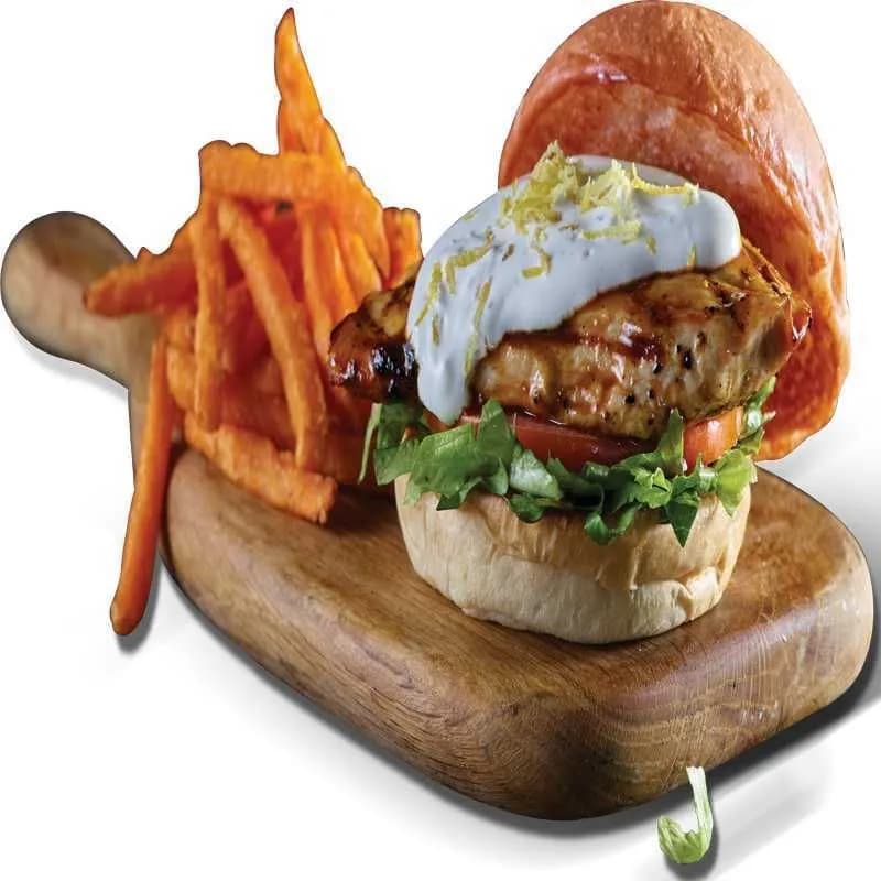 ساندويتش دجاج بالليمون والفلفل