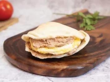 Foul with Fried Egg Sandwich