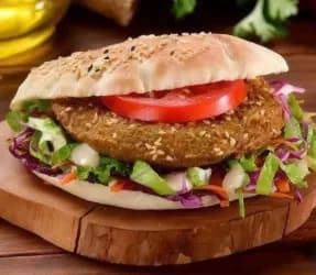 Saffron Lemon Falafel Sandwich