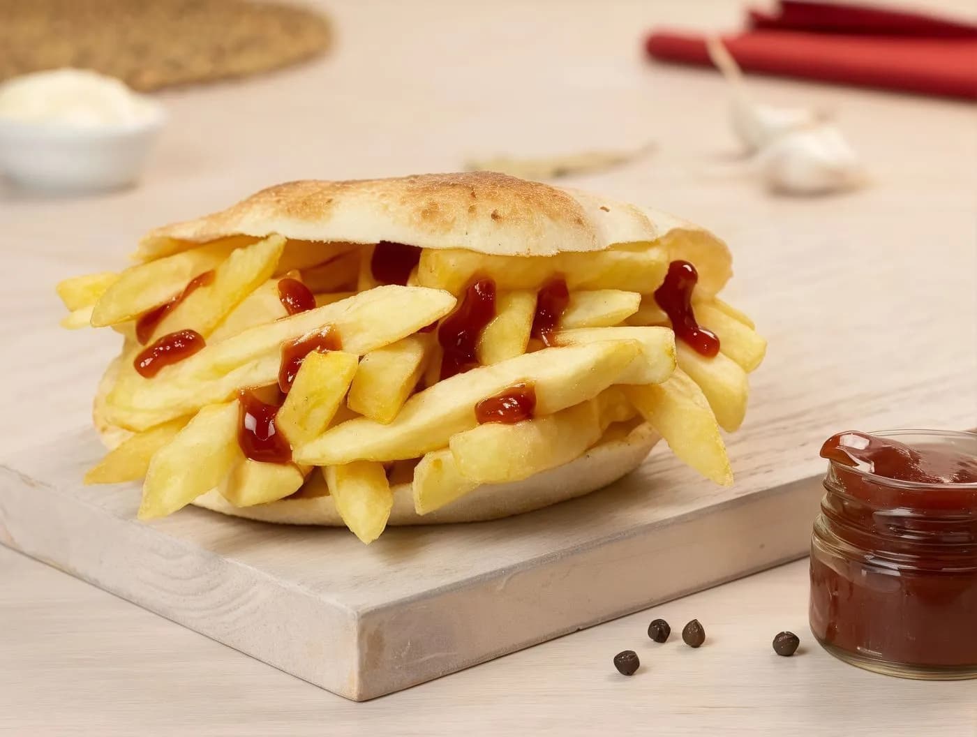 Barbecue Potato Sandwich