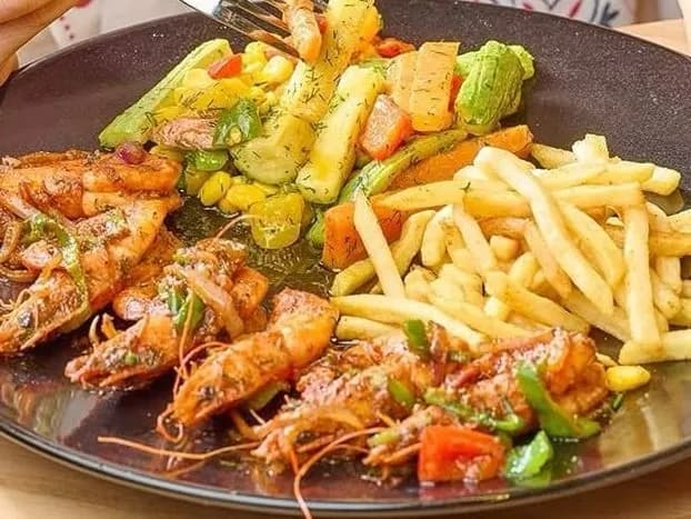 Grilled Shrimp Butterfly Noodles