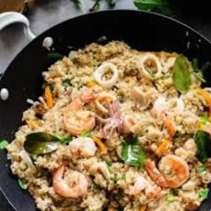 Mixed Fried Sea Food Rice