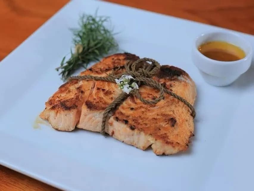 Peter Lemon Salmon Steak Noodles