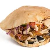 Eggplant Falafel Sandwich