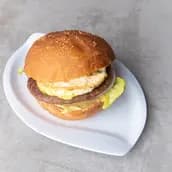 Beef Burger Egg Sandwich