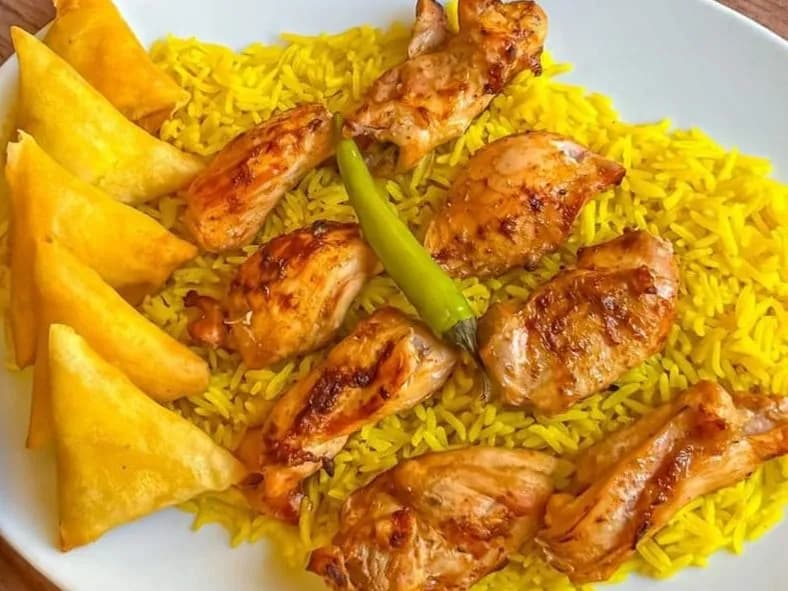 شيش طاووق 4 قطع مع ازر بسمتي