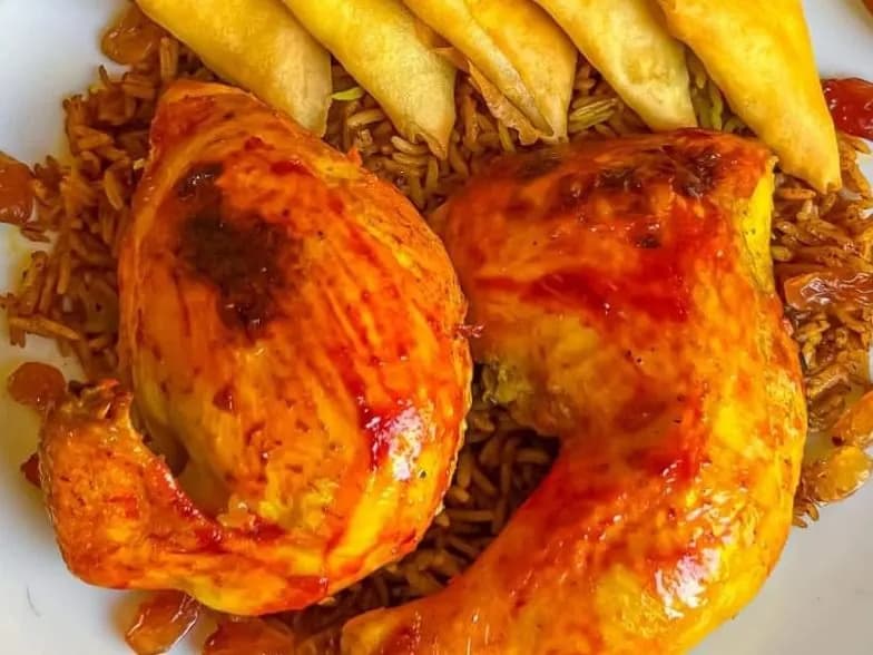 عرض الدجاج الكبسة