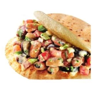 سندوتش فول بالباذنجان المقلي