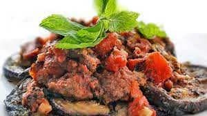 Mesakaa with Minced Meat