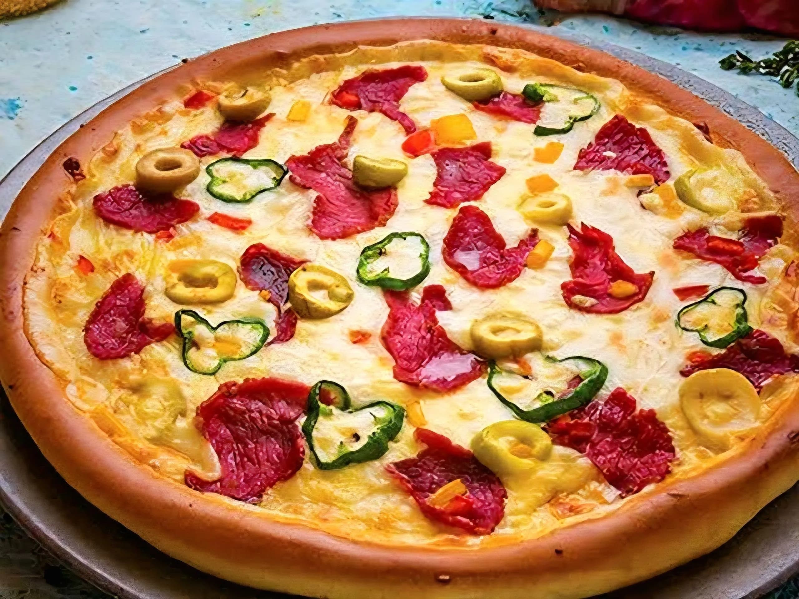 بيتزا بسطرمة صغير