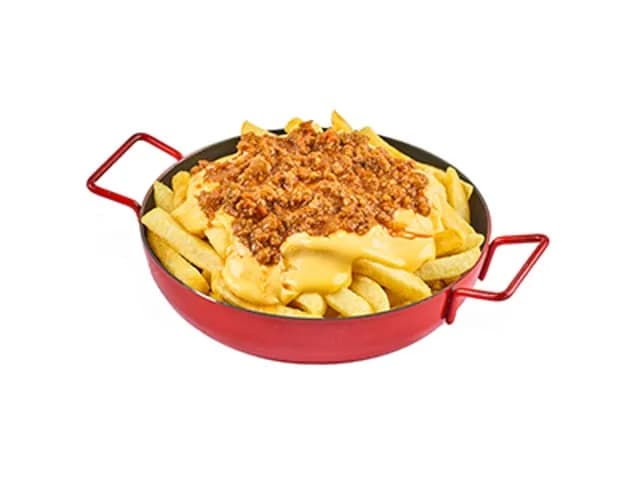 بطاطس مقلية بالجبنة مع لحم مفروم