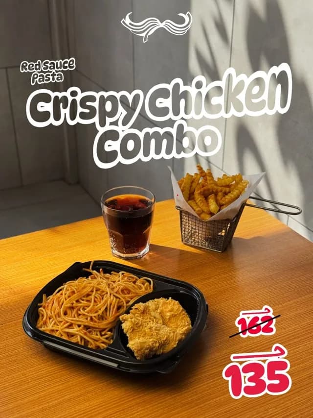 باستا دجاج كرسبي كومبو