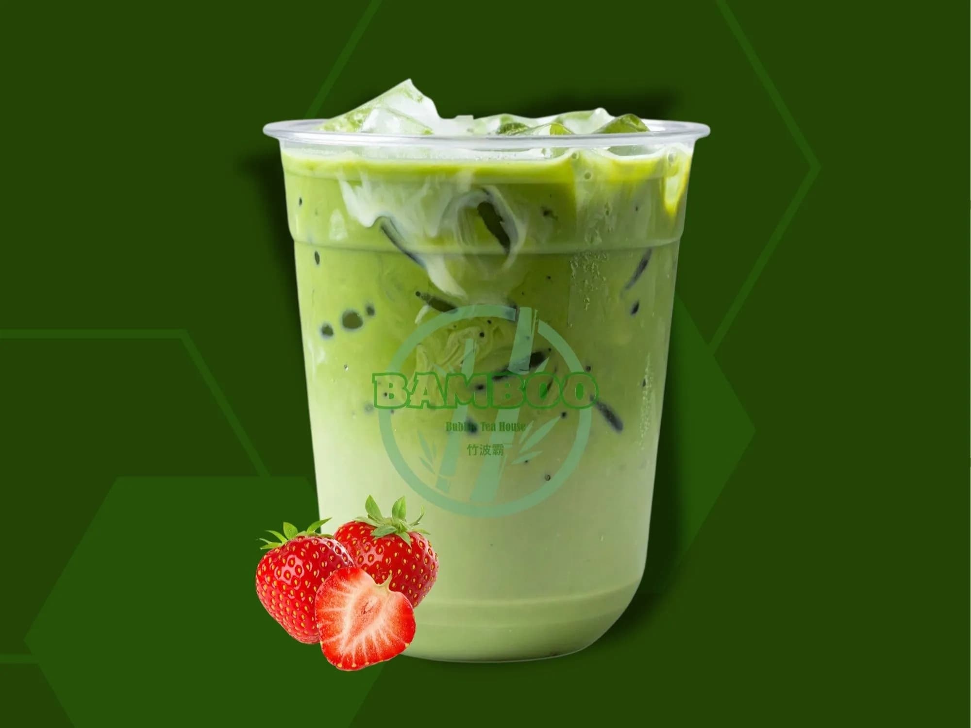 Strawberry Matcha Latte Boba