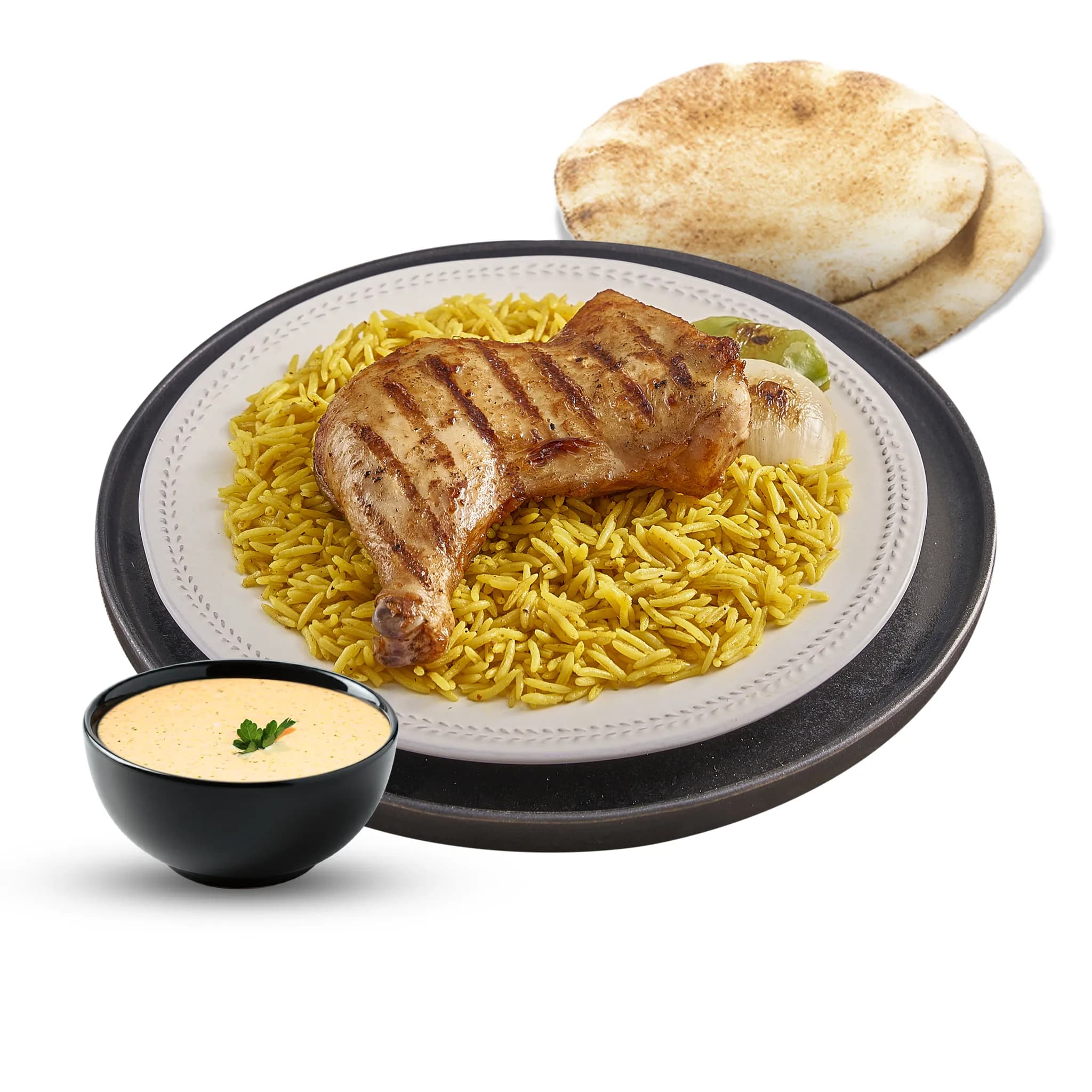 وجبة ربع دجاج مشوي (ورك)