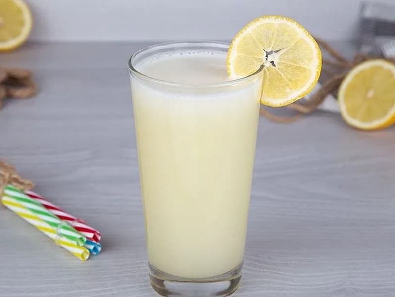 Lemon juice milk