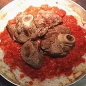 ارز احمر لحم كندوز