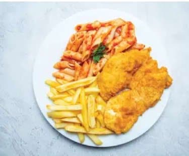 2 Pane Piece with Salsa Pasta