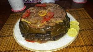Vine Leaves Casserole With Local Meat