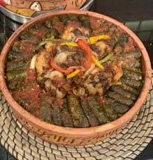 Grape Leaves Casserole with Akkawi