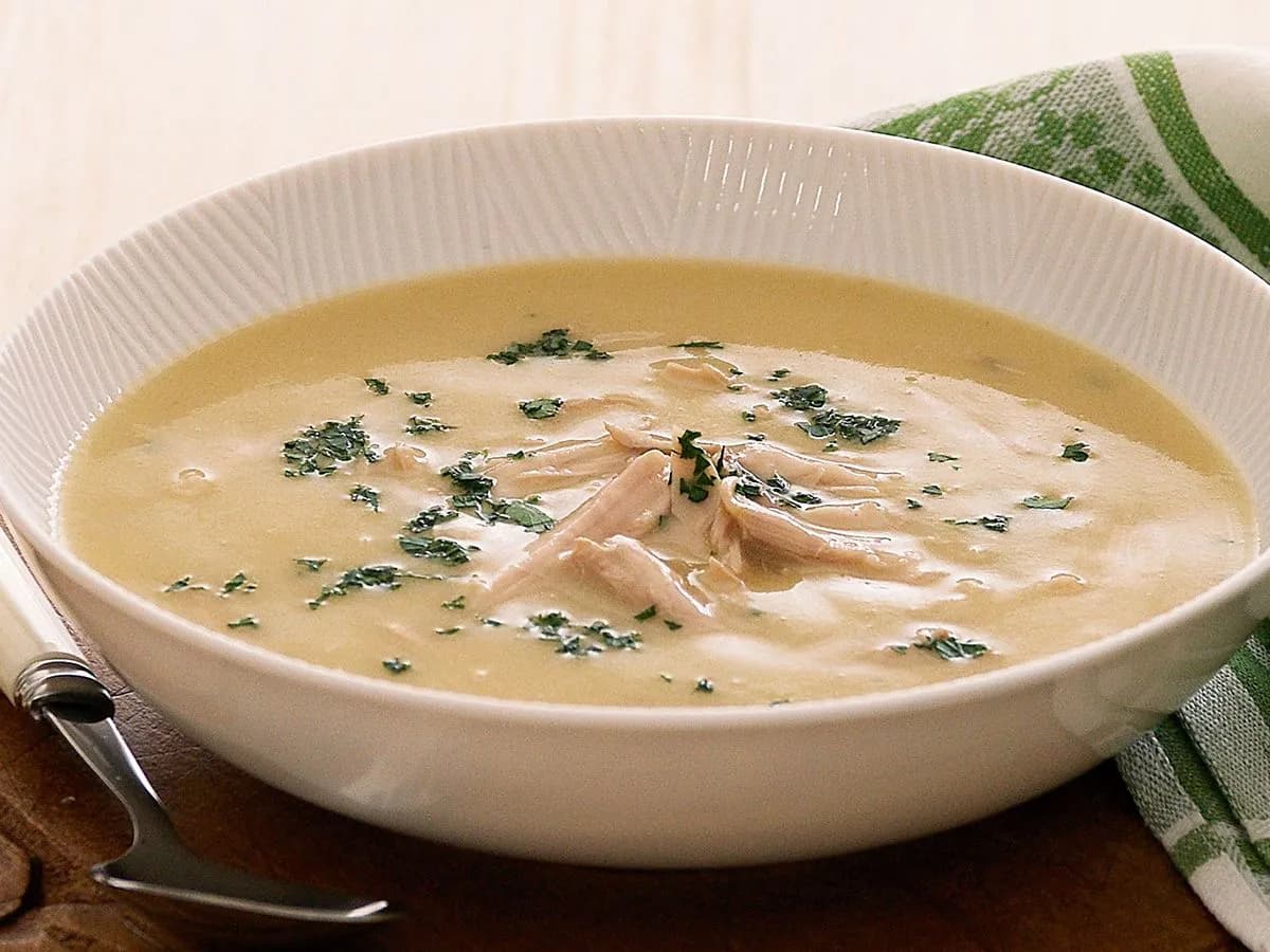 شوربة فراخ كريمة
