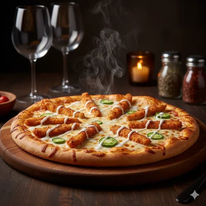 Chicken Strips Pizza