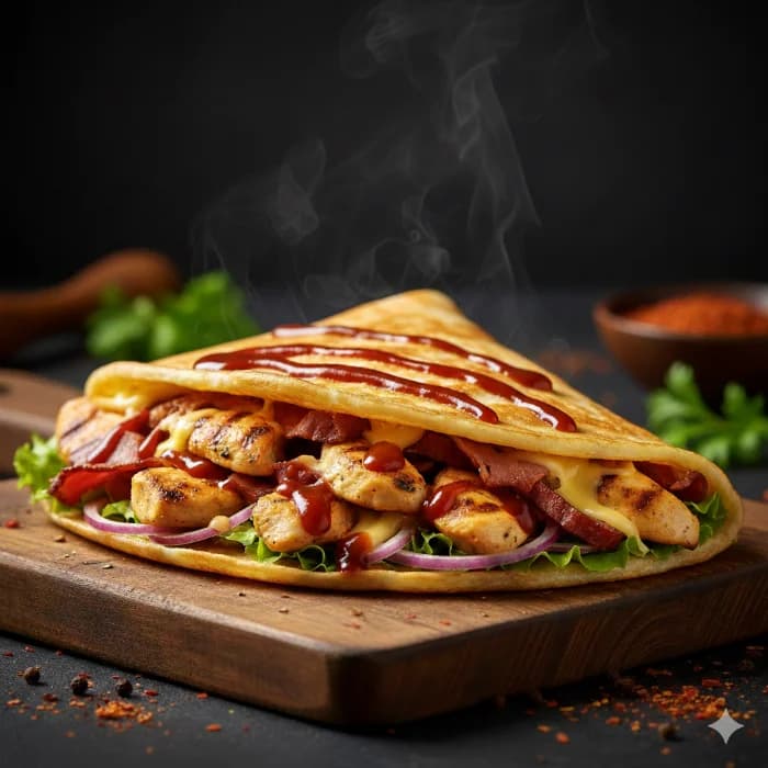 Chicken BBQ Crepe
