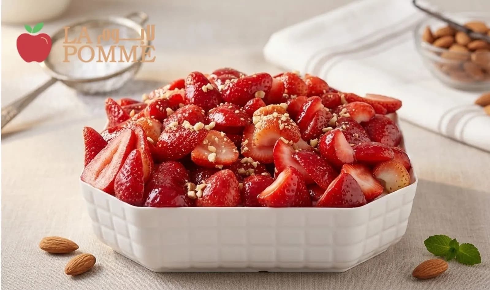 سلطانية كنافة فراولة