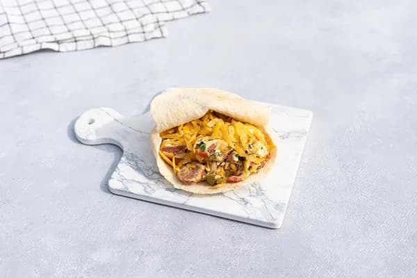 Egg with Hotdog Sandwich