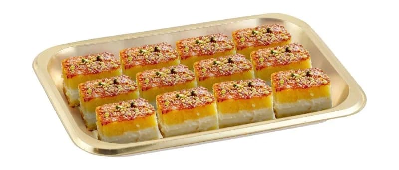 Turkish Basbousa with Cream