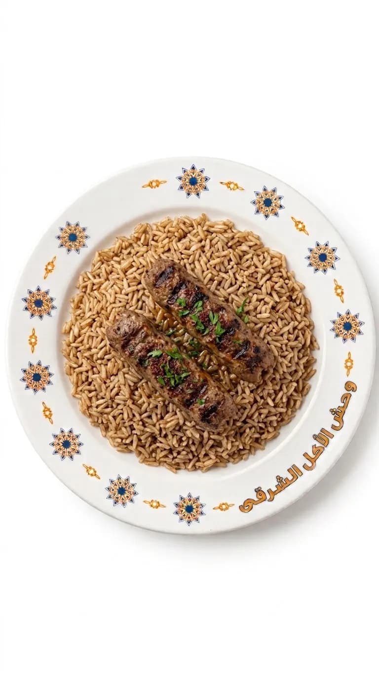 Kofta with rice or pasta