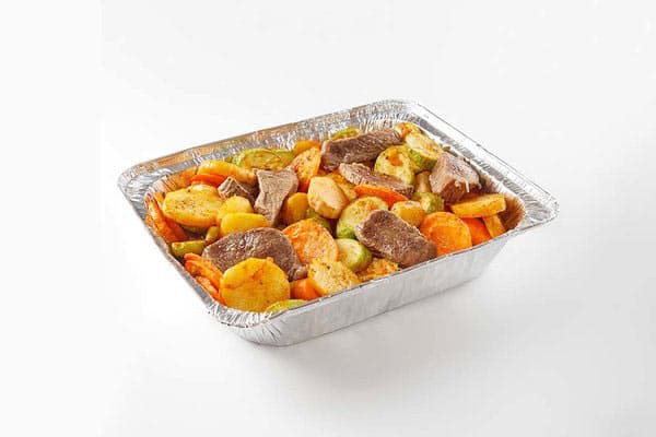 Meat Leaf with Vegetables in The Oven